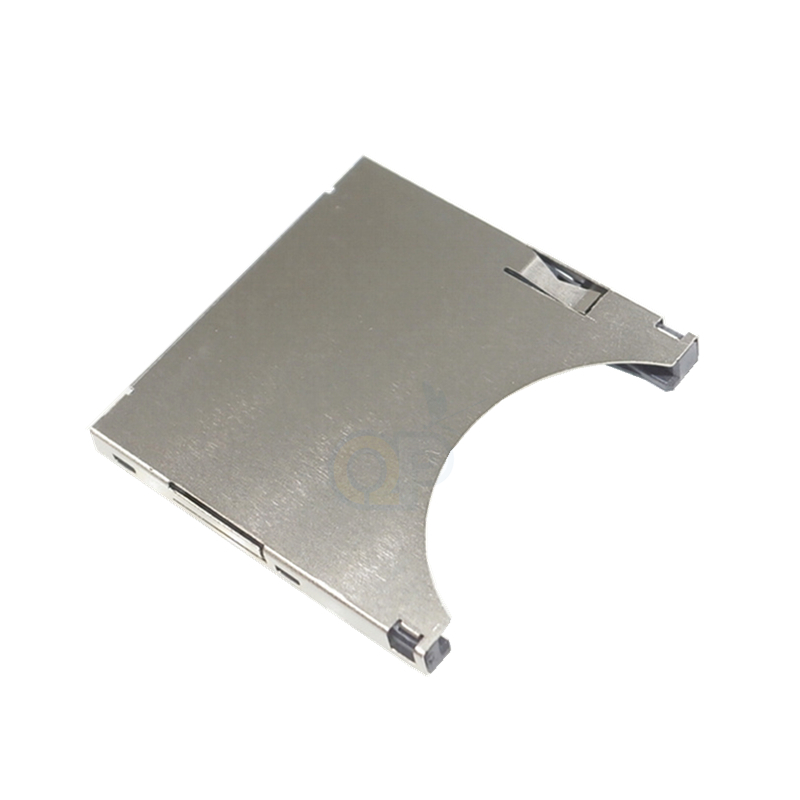 SD大卡二合一自弹存储卡座连接器 11P PUSH 2.8H SD卡座
