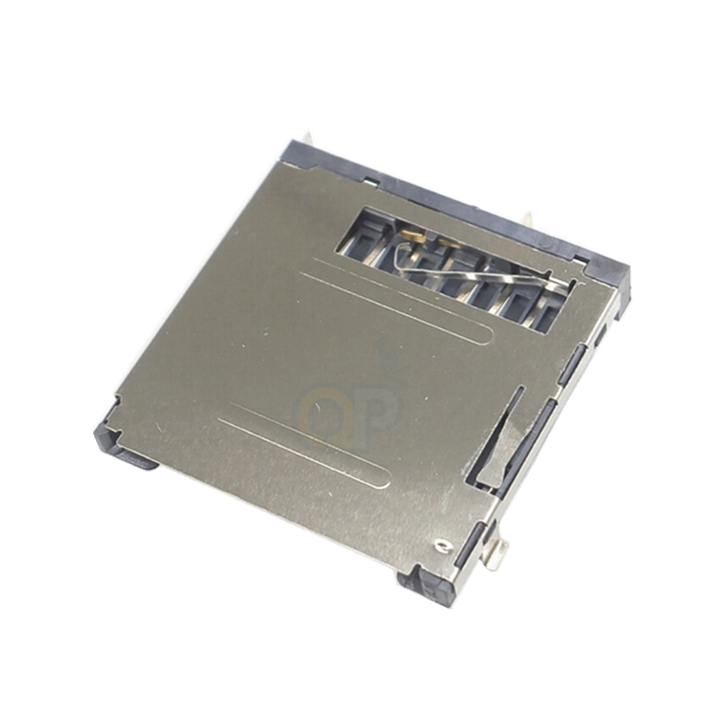 垫高1.8mm 4.55H 11P自弹大卡SD卡座连接器 SD卡座厂家